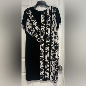 Doncaster Black and White Long Sleeve Dress